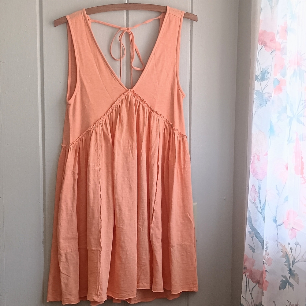Orange Babydoll Dress